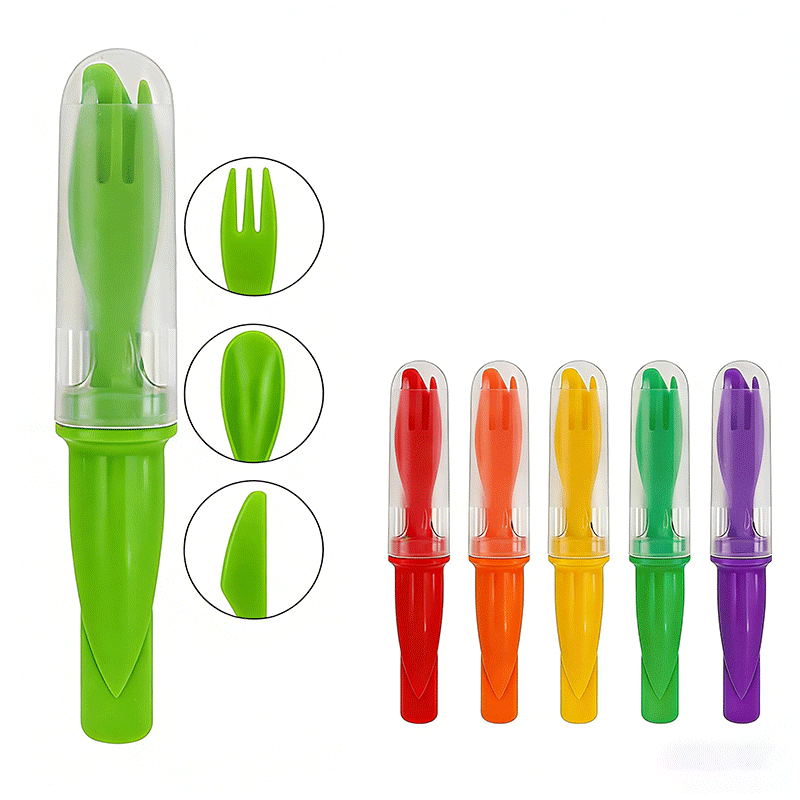 3-in-1 Plastic Knife Fork Spoon