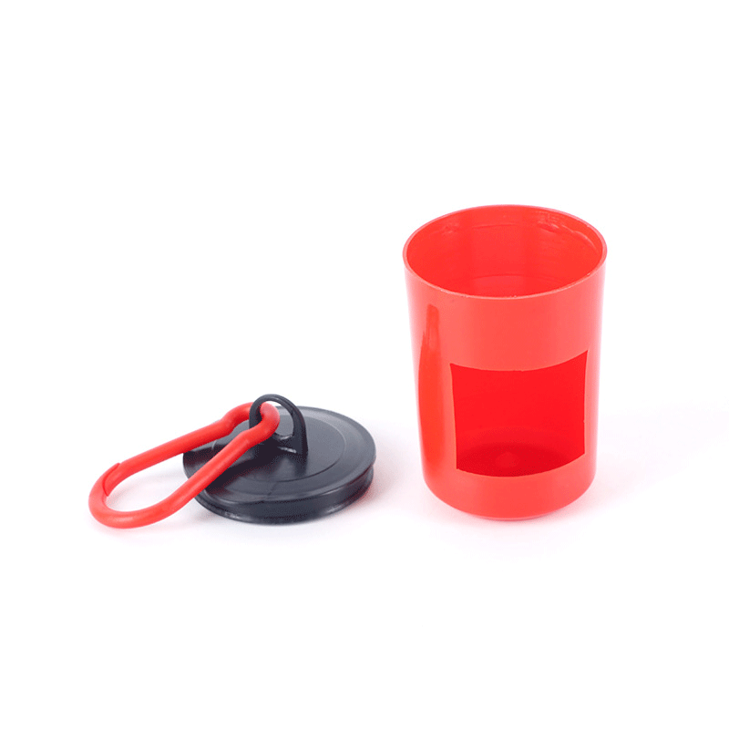 Trash can shaped pet poop dispenser