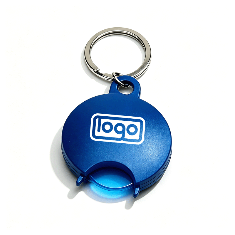 Euro Coin Keychain Holder