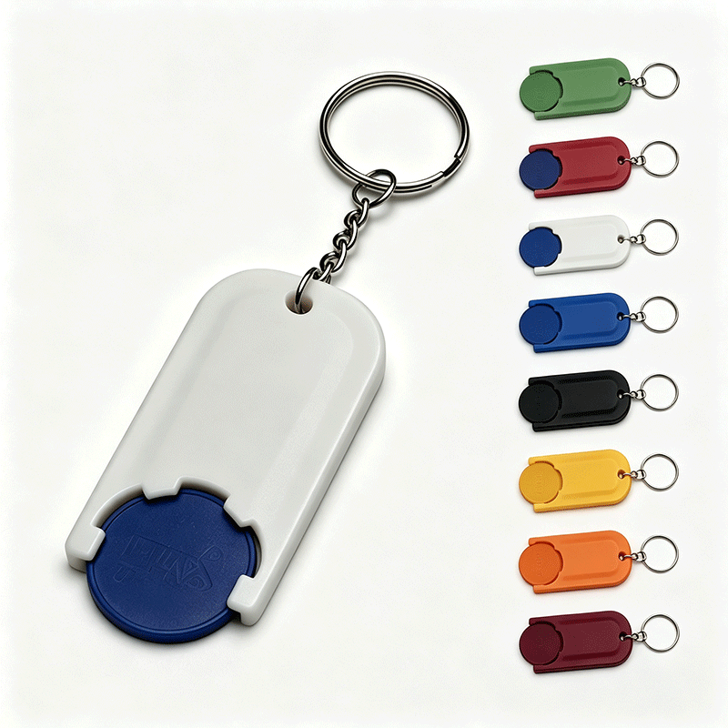 Euro Coin Keychain Holder