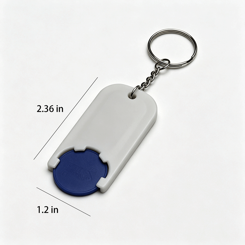 Euro Coin Keychain Holder
