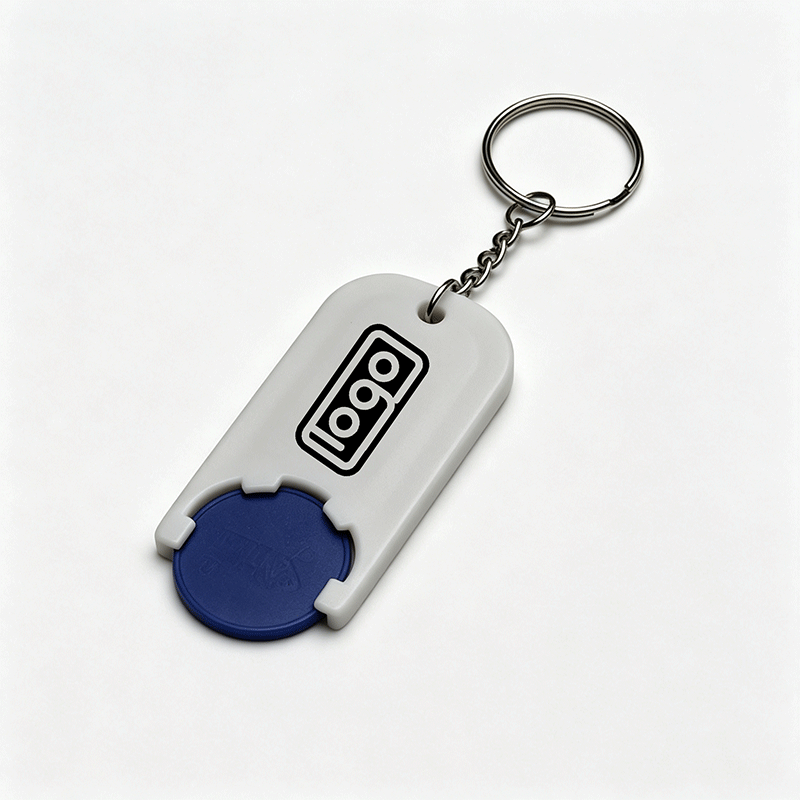 Euro Coin Keychain Holder