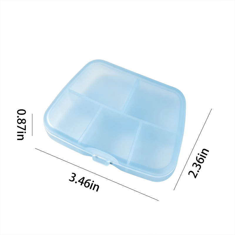 5-compartment pill box