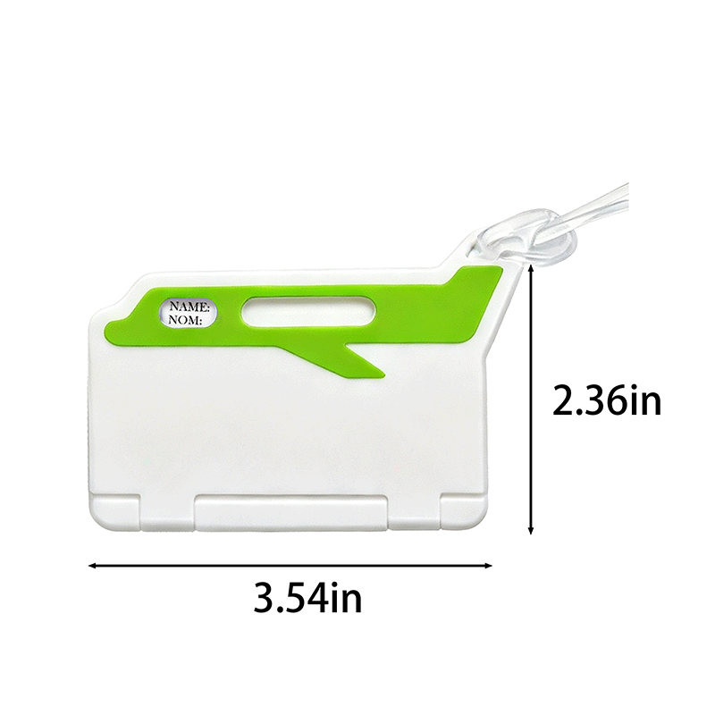 Airplane luggage tag