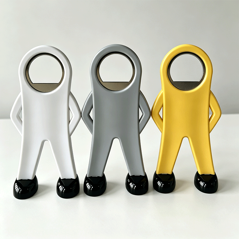 Standing human figurine bottle opener