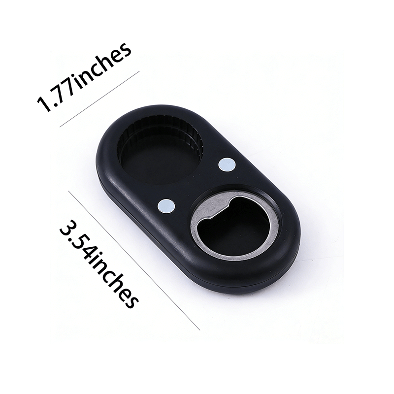 Magnetic Bottle Opener with Cap Storage