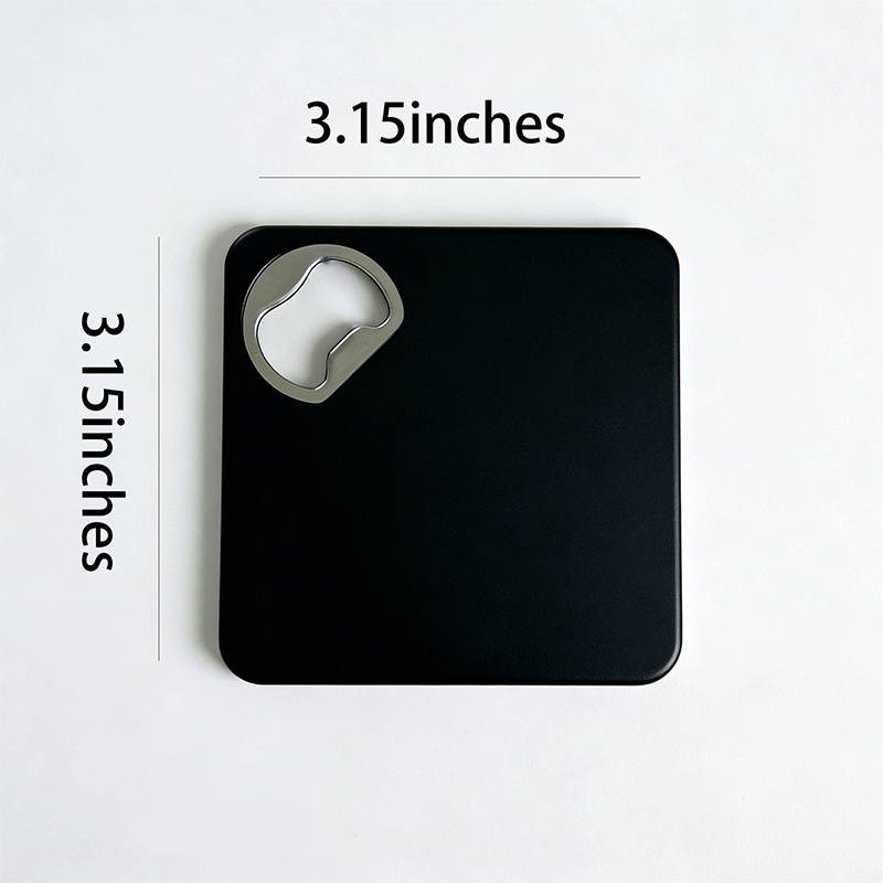 Square Coaster Bottle Opener