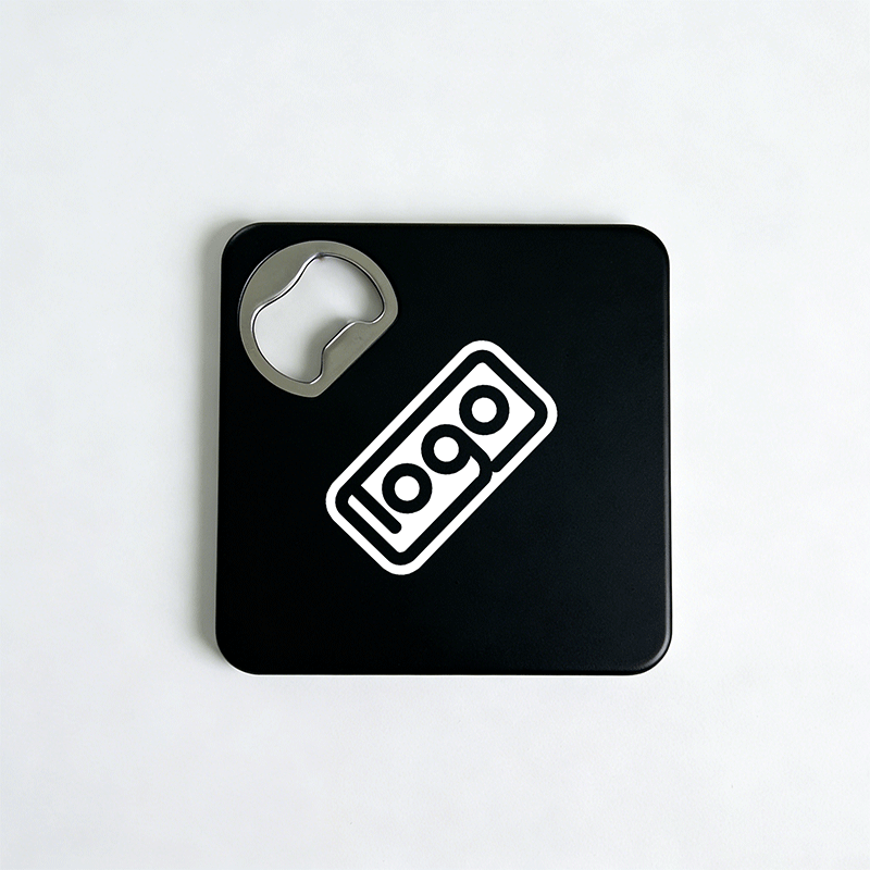Square Coaster Bottle Opener