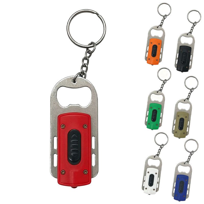 LED Light Bottle Opener Keychain
