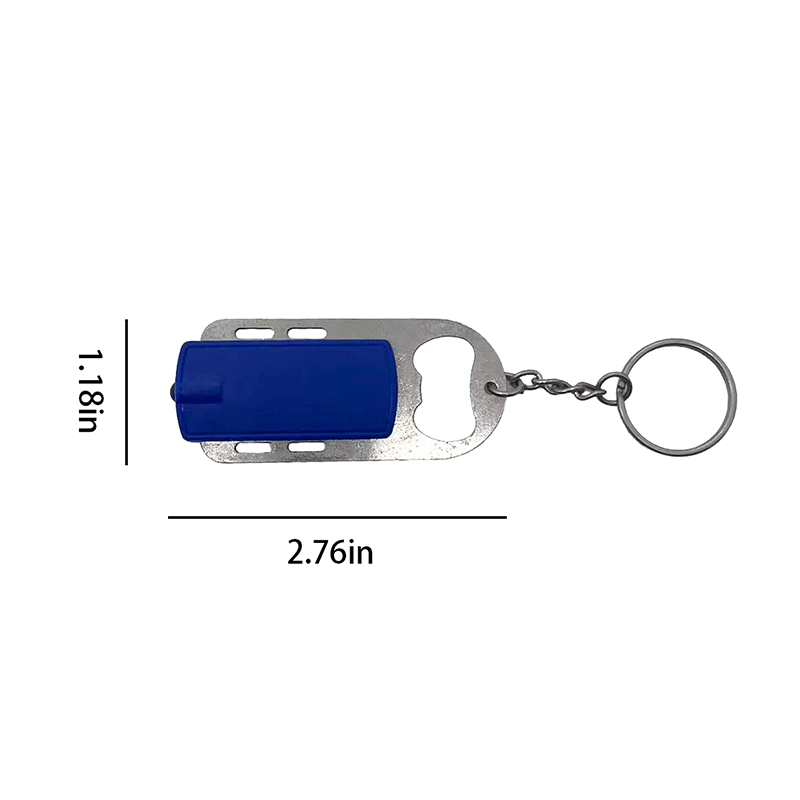 LED Light Bottle Opener Keychain