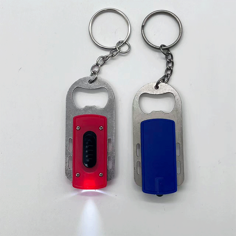 LED Light Bottle Opener Keychain
