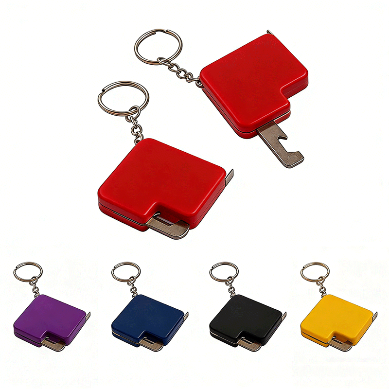 Tape Measure Bottle Opener Keychain