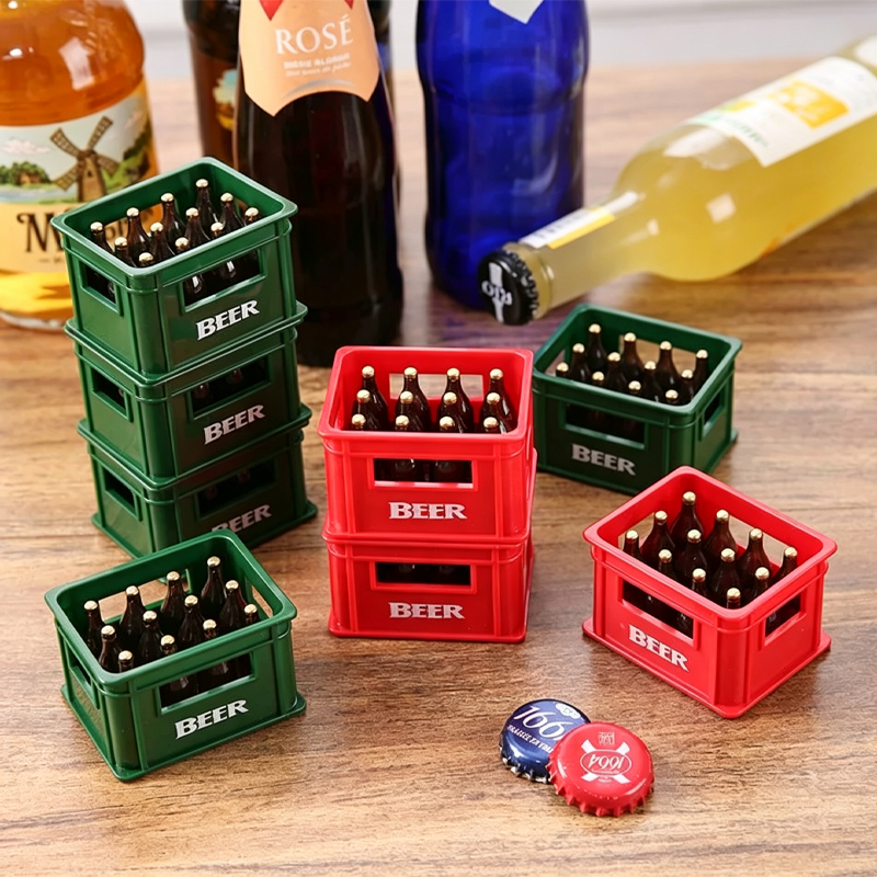 Mini Beer Crate Bottle Opener Magnet