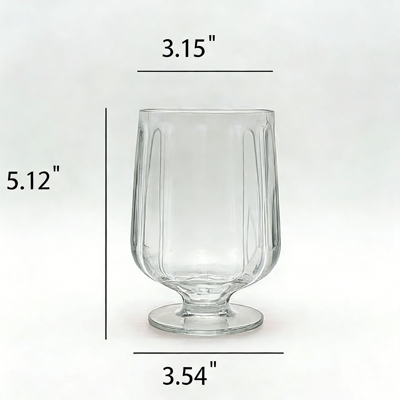 Ribbed Plastic Goblet