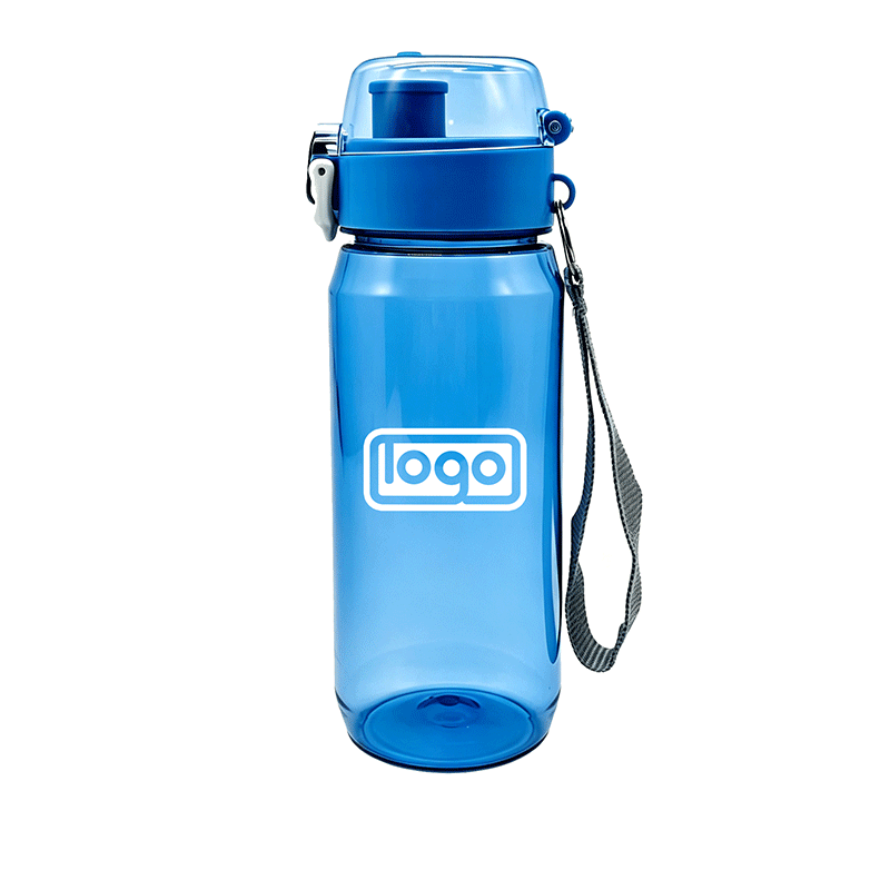 600ml Flip Top Water Bottle With Lanyard