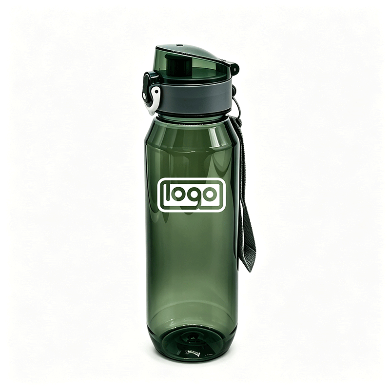 850ml Flip Top Water Bottle With Lanyard